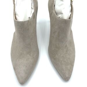 Calvin Klein Taupe Suede Ankle Booties Size 8.5